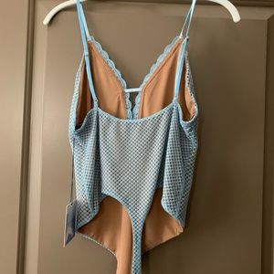 Baby blue bodysuit